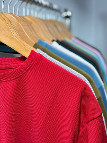 Waffle Oversized T-Shirts CAMMY